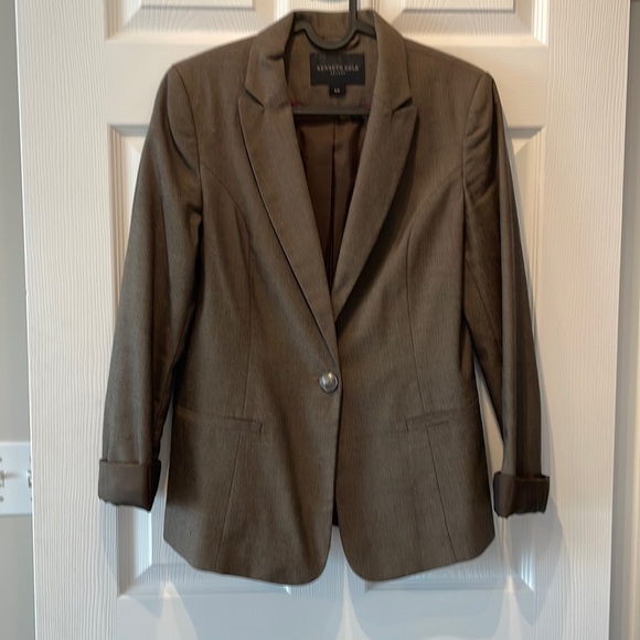 Beautiful tiny herringbone pattern blazer - Picture 1 of 5